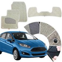 Tapete Automotivo Capacho Original Lanzi para Ford Focus 2015 a 2019 Bege 3 Peças 12mm Grosso e mágico