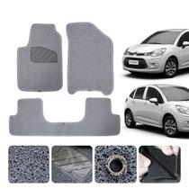 Tapete Automotivo Capacho Para Citroen C3 2002 a 09 10 11 2012 Original Lanzi 3pçs 12 mm Cor Cinza Tapete Automotivo Capacho Para Citroen C3 2002 a 09 10 11 2012 Original Lanzi 3pçs 12 mm Cor Cinza