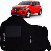 Tapete Automotivo Carpete Com A Abase Em Pvc Fiat Mobi