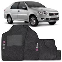 Tapete Automotivo Carpete Com A Base Em Pvc Fiat Siena 2015