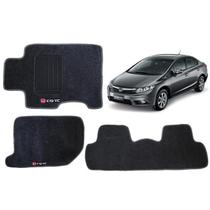 Tapete Automotivo Carpete Com A Base Em Pvc Honda New Civic - Tapecars