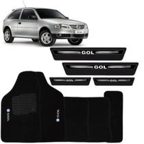 Tapete Automotivo Carpete Gol G1 G2 G3 G4 + Soleira Adesiva