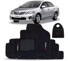 Tapete Automotivo e Lixeira Corolla 2008 Até 2017 Logo