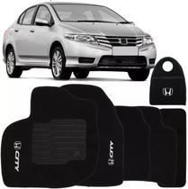 Tapete Automotivo e Lixeira Honda City 2009 Até 2014 Logo