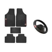 Tapete Automotivo Fiat Borracha + Capa Volante Universal Todos Modelos Tapete Automotivo Fiat Borracha + Capa Volante Universal Todos Modelos