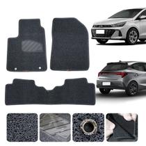 Tapete Automotivo Hb20 Hatch E sedan 2012 a 2026 Sense Comfort MT Platinum Capacho Grafite Inteiriço