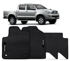 Tapete Automotivo Lavável em PVC Hilux CD 2013 a 2015