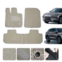 Tapete Automotivo Original Lanzi para Byd Song Plus 2022 A 2025 Sob Medida 12 mm Cor bege Lindo Tapete Automotivo Original Lanzi para Byd Song Plus 2022 A 2025 Sob Medida 12 mm Cor bege Lindo