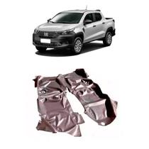 Tapete automotivo para fiat strada 2020 nova dupla em vinil preto