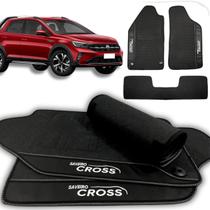 Tapete Automotivo para Saveiro CROSS Cabine Dupla 2013 a 2025 Qualidade Premium 3 Peças