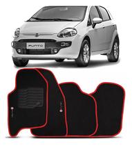 Tapete Automotivo Punto 2012 até 2018 Logo Bordado