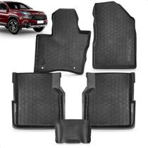 Tapete Automotivo Tipo Bandeja Toro 2016 a 2025 de Borracha com Borda Alta Grid