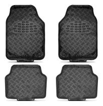Tapete Automotivo Universal Preto Metálico 4 Peças Tuning Tapete Automotivo Universal Preto Metálico 4 Peças Tuning