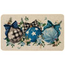 Tapete Baccessor 43x74 cm Blue Xmas Ball Ornament Capacho