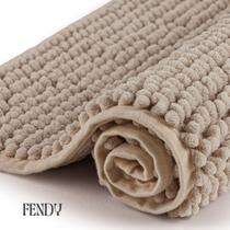 Tapete Banheiro 50cm x 80cm Grande Passadeira Antiderrapante Bolinha Microfibra Macarrão Várias Cores