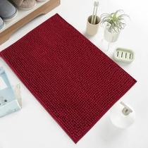 Tapete Banheiro Bolinha Microfibra Vinho 38x58cm Tapete Banheiro Bolinha Microfibra Vinho 38x58cm