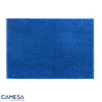 Tapete Banheiro Bolinhas Popcorn Microfibra 60x40cm Azul - Camesa