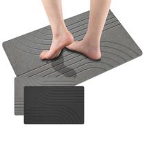 Tapete Banheiro Impermeavel Pedra Diatomacea 60x40cm Absorvente Malha Antiderrapante Secagem Rapida Tapete Banheiro Impermeavel Pedra Diatomacea 60x40cm Absorvente Malha Antiderrapante Secagem Rapida
