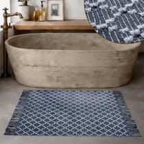 Tapete Banheiro Kilim Absorvente Indiano Grande Klad 60X90 Tapete Banheiro Kilim Absorvente Indiano Grande Klad 60X90