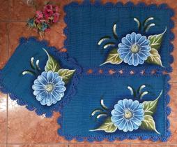 Tapete banheiro/Kit 3 peças