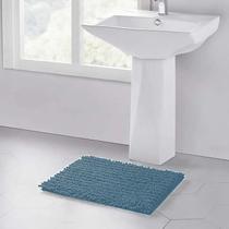 Tapete Banheiro Macarrão Bolinha Antiderrapa - ul-Petróleo