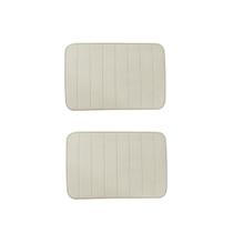 Tapete Banheiro Retangular Macio Antiderrapante Marfim 2un Tapete Banheiro Retangular Macio Antiderrapante Marfim 2un