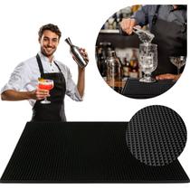 Tapete Barman Bartender Bar 30x45 Porta Copos Flexível Pvc Tapete Barman Bartender Bar 30x45 Porta Copos Flexível Pvc