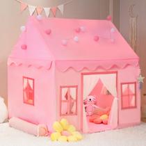 Tapete básico Kids Tent Playhouse RONGFA com luzes estelares e bandeiras