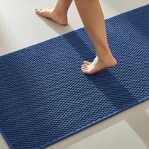 Tapete Bathroom Runner TYUU lavável antiderrapante azul marinho 60x150cm Tapete Bathroom Runner TYUU lavável antiderrapante azul marinho 60x150cm