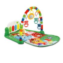 Tapete Bebê Infantil Atividades Com Arco E Piano Musical Circo Verde Color Baby
