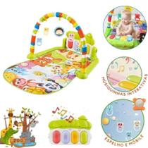 Tapete Bebê Mobile Musical Melodia Baby Style Animais Tatame Infantil Portátil Termico Musical Piano Ginásio Atividades Educativo Interativo Didatico