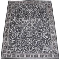 Tapete Belga Clássico Floral Cinza Chumbo 2,00 x 3,00m Tapete Belga Clássico Floral Cinza Chumbo 2,00 x 3,00m