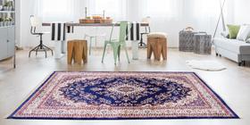 Tapete Belga de Luxo Bruxelas 1,00x1,40 Azul tipo Persa EDX 07