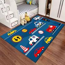 Tapete Belga Infantil Kids 100cm X 140cm Quarto Playground Anti derrapante