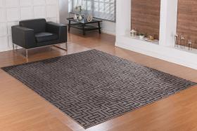 Tapete Belga Prime 1,40 x 2,00 Des 007/Preto Niazitex