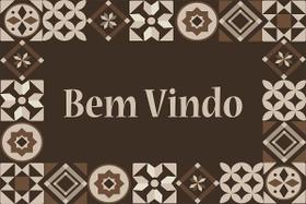 Tapete Bem Vindo Azulejo - 40cm x 60cm