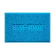 Tapete Bem Vindo Capacho Vinilico Vermelho Uzoo 40X60Cm