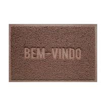 Tapete Bem Vindo Capacho Vinilico Vermelho Uzoo 40X60Cm