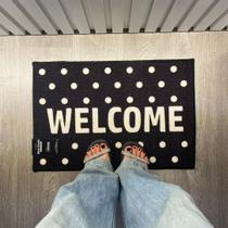 Tapete bem vindo rozac estampado tam 40x60cm