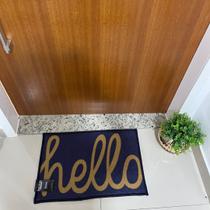 Tapete bem vindo rozac estampado tam 40x60cm