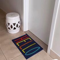 Tapete bem vindo rozac estampado tam 40x60cm