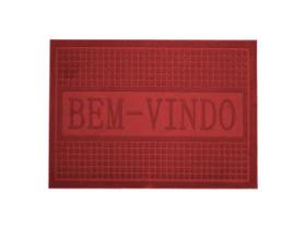 Tapete Bem-Vindo Vinho 40x60cm - Casambiente