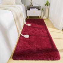 Tapete BENRON 61x183 cm Soft Fluffy Red Runner Tapete BENRON 61x183 cm Soft Fluffy Red Runner