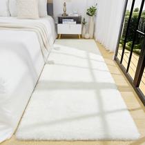 Tapete BENRON 66x244 cm, macio, creme, branco, lavável, corredor