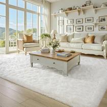 Tapete BENRON Fluffy 150x240cm Creme Branco para Sala de Estar