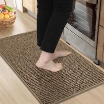 Tapete BEQHAUSE 51x81cm Antiderrapante Absorvente Taupe Tapete BEQHAUSE 51x81cm Antiderrapante Absorvente Taupe