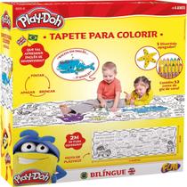 Tapete Bilíngue Com Apagador P Colorir Play-doh Fun