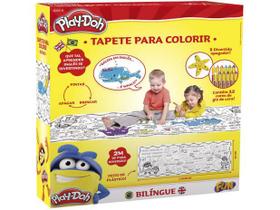 Tapete Bilíngue Com Apagador Para Colorir - Play-doh - Fun B