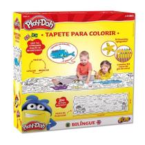 Tapete Bilíngue com Apagador para Colorir Play-Doh Fun