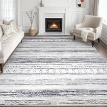 Tapete Boho Marroquino Lavável Tortania 254x427 cm Cinza Tapete Boho Marroquino Lavável Tortania 254x427 cm Cinza